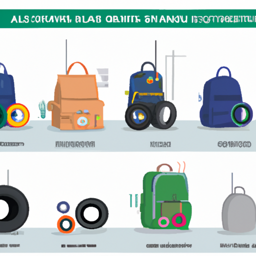 אינפוגרפיקה המשווה בין מותגים שונים של תיקי בית ספר עם גלגלים מבחינת עמידות, עיצוב ומחיר